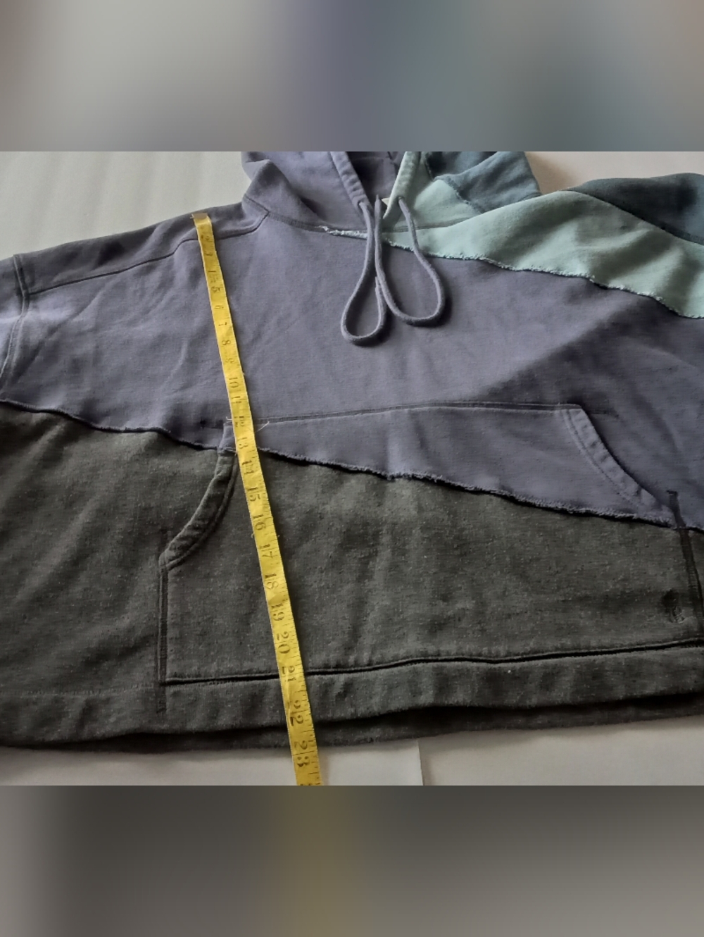 FP Movement by Free People Colorblock Hooded Sweatshirt in Navy and Charcoal - Picture 9 of 10